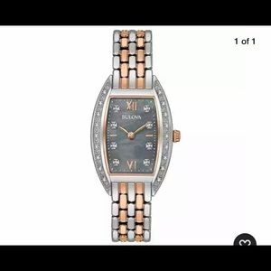 Bulova TonneauTwo-Tone ofPearl Ladies Quartz Watch